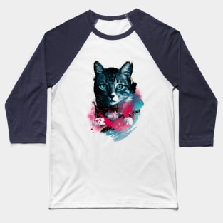 Galaxy Cat Baseball T-Shirt